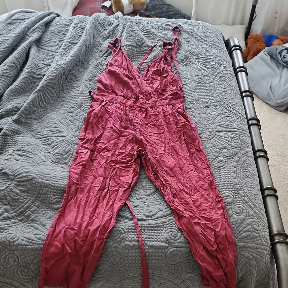 free people Women's maroon Jumpsuit
